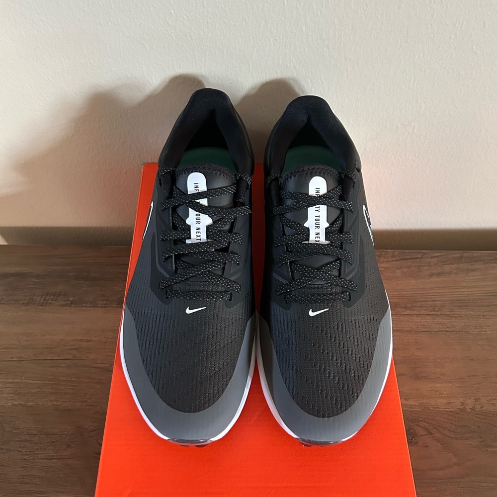 Nike Air Zoom Infinity Tour Next% Men’s Golf Shoes-Black/White-Iron Size 9⛳️